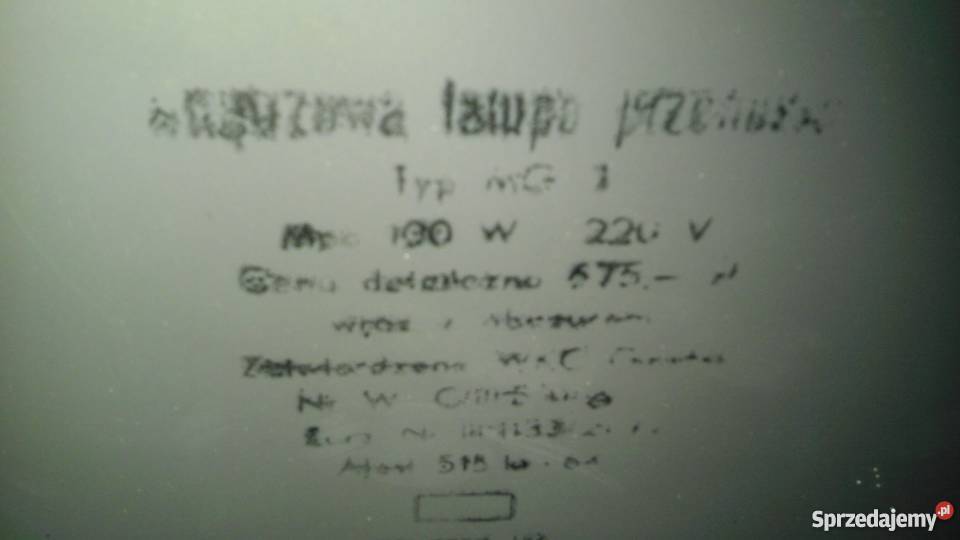 Stolik gazetnik z lampą PRL pomorskie Gdańsk