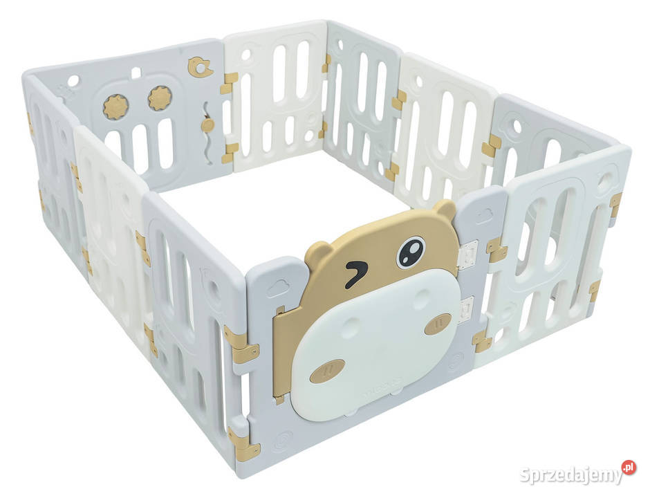 Płotek kojec modułowy Hipcio beżowy 10 paneli Warszawa