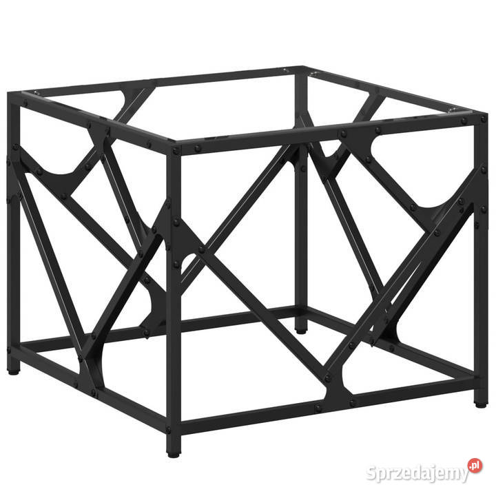 Stolik kawowy ze szklanym blatem 50x50x41 stal sprzedam
