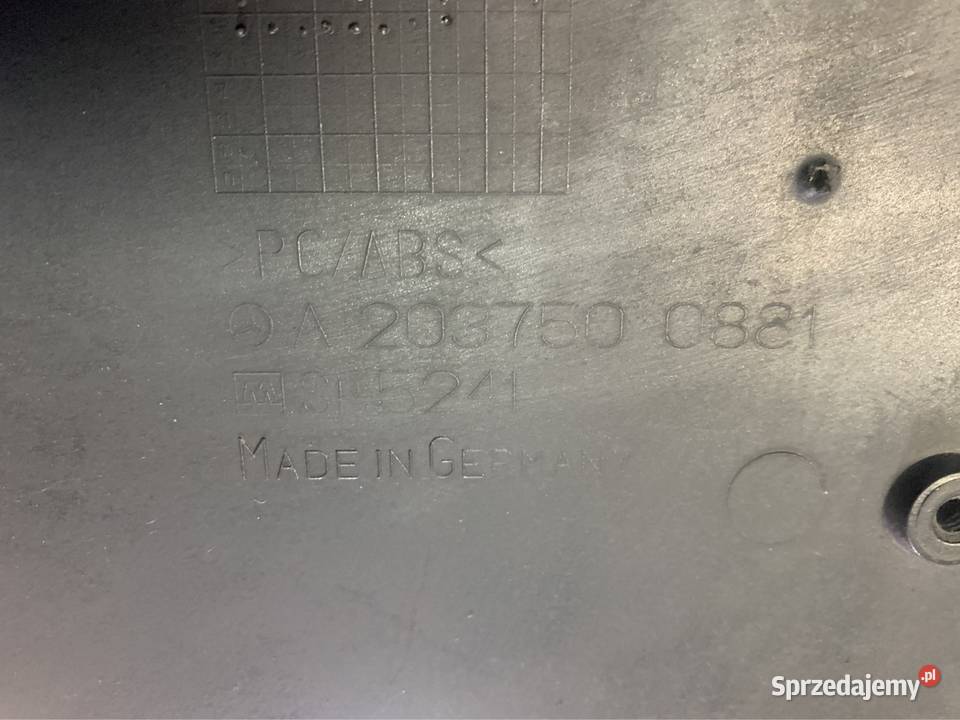 2037500881 blenda klapy tył sedan Mercedes C w zachodniopomorskie Szczecin sprzedam