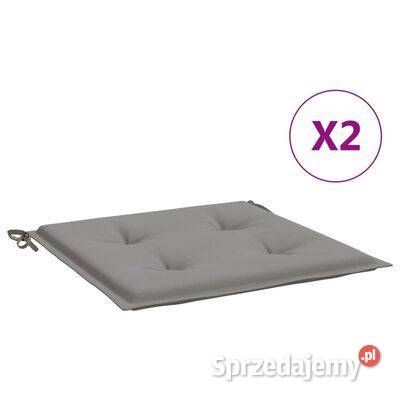 vidaXL Poduszki na krzesła ogrodowe 2 szare Warszawa