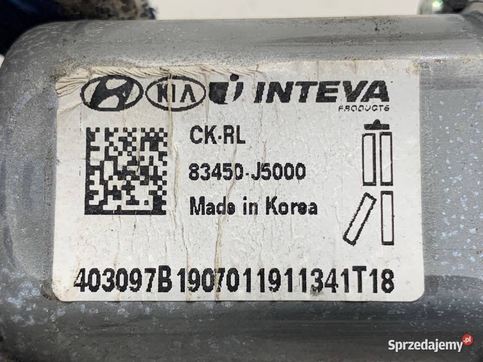 SILNIK PODNOSZENIA SZYBY LEWY TYŁ KIA STINGER