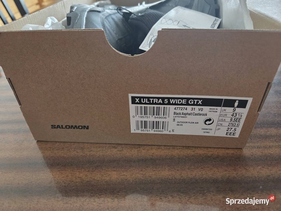 Salomon Ultra 5 gtx wide tkanina Warszawa sprzedam