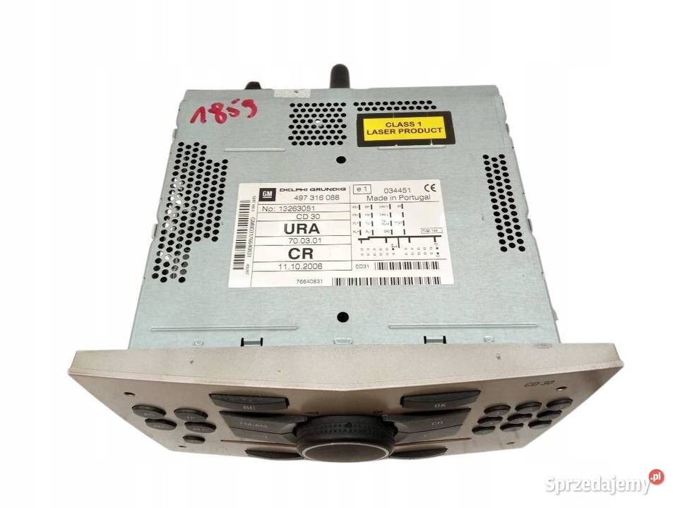 RADIO 13263051 Opel Astra III 2004 H Rok produkcji 2007 świętokrzyskie