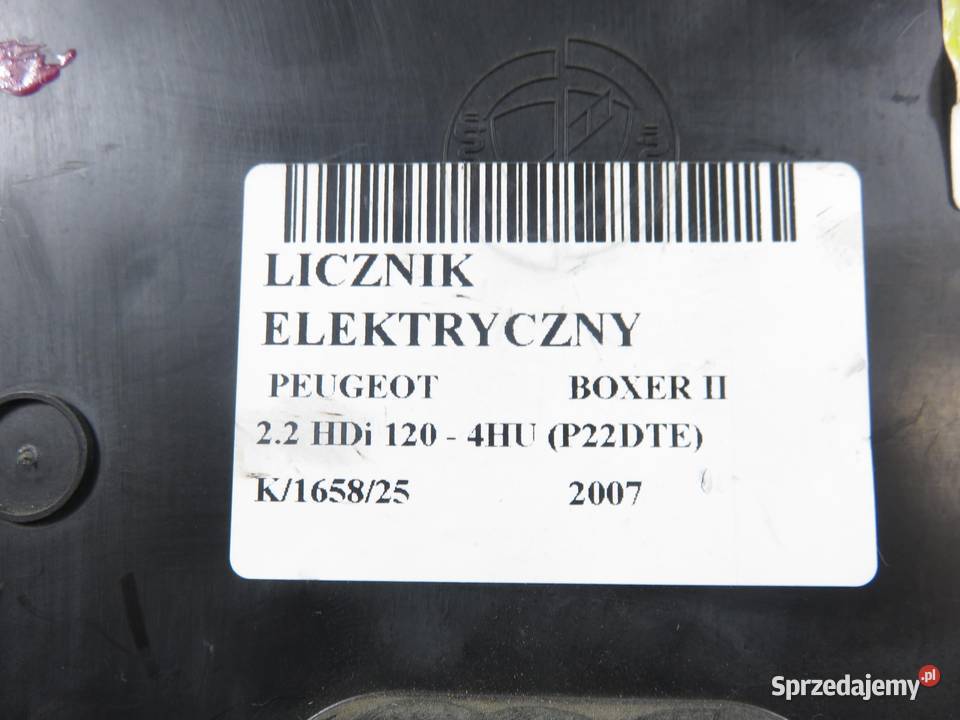 LICZNIK PEUGEOT BOXER II 22 HDi 120 4HU P22DTE osobowe Liczniki i zegary małopolskie