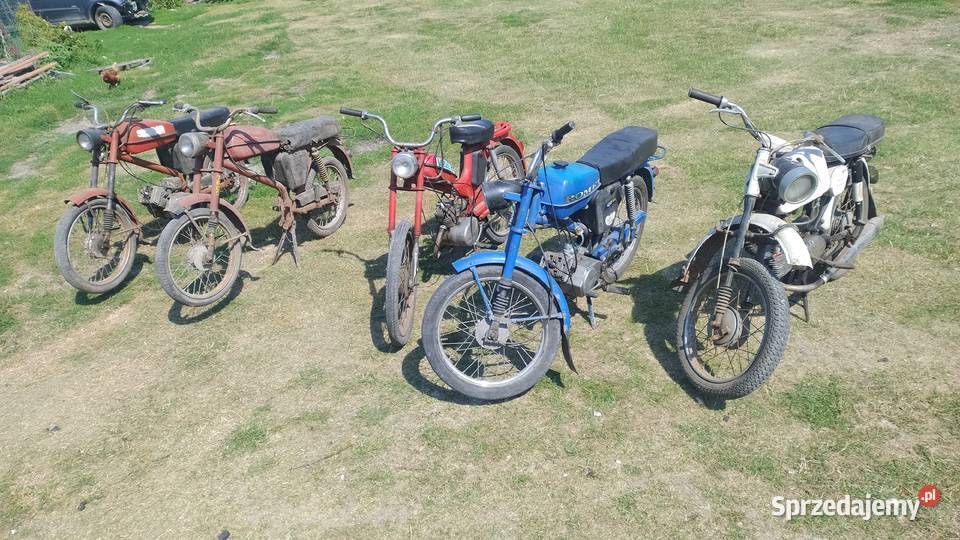 5 motorowerów ROMER Ogar Kadett Jawa mustang Motocykle, skutery, quady Kielce