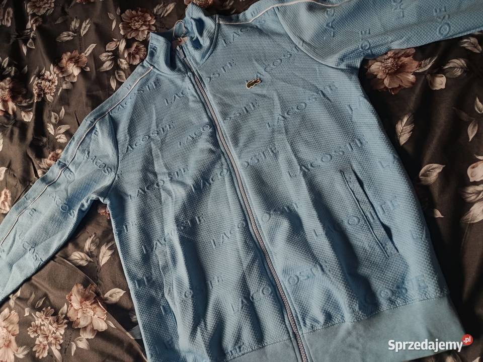 Komplet dresowy Lacoste Tracksuit błękitny Odzież i bielizna męska Białystok sprzedam