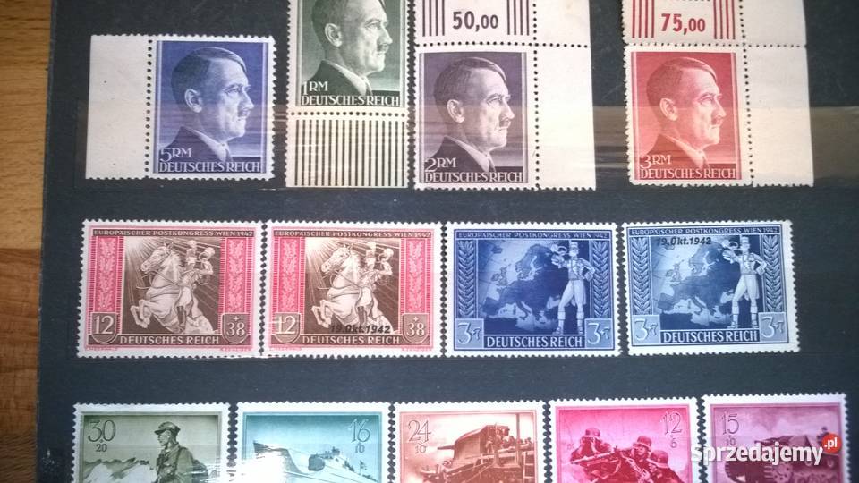 znaczki NIEMCY III RZESZA zestaw 62 czyste Warszawa