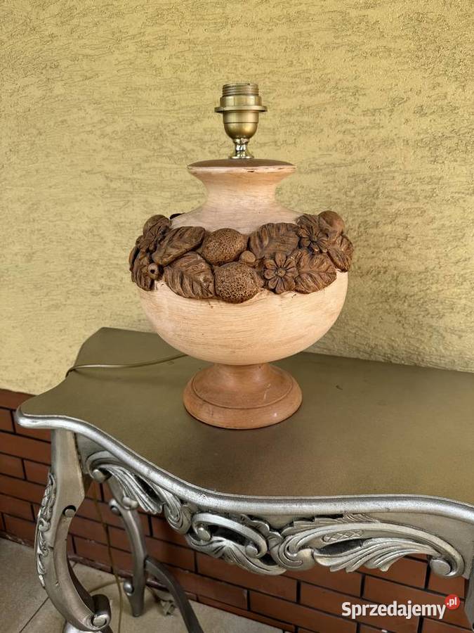 Lampka stołowa stylowa nocna lampa bez klosza Garwolin sprzedam