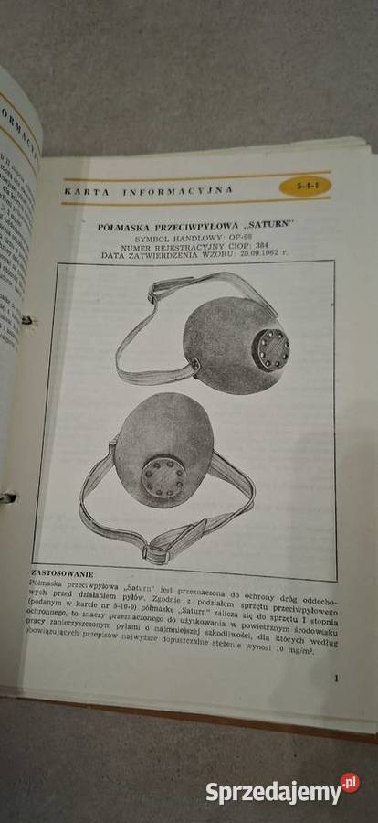 Ochrony Osobiste Katalog informator wyd CIOP PRL Łęczyca sprzedam
