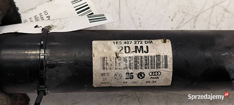 PÓŁOŚ PRAWA PRZÓD VOLKSWAGEN GOLF V 1K0407272DM kujawsko-pomorskie Lipno