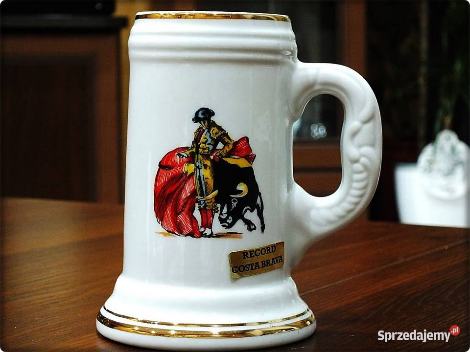 Kufel z porcelany Torreador z bykiem Żary