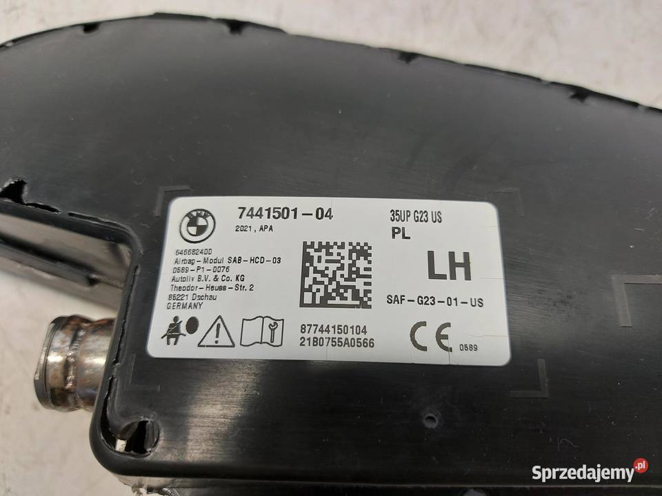 BMW G23 G22 M440i Cabrio Poduszka powietrzna