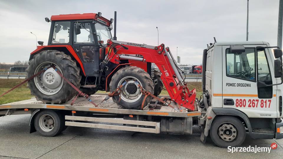 Laweta PRZECZYCA Pomoc Drogowa transport maszyn Usługi