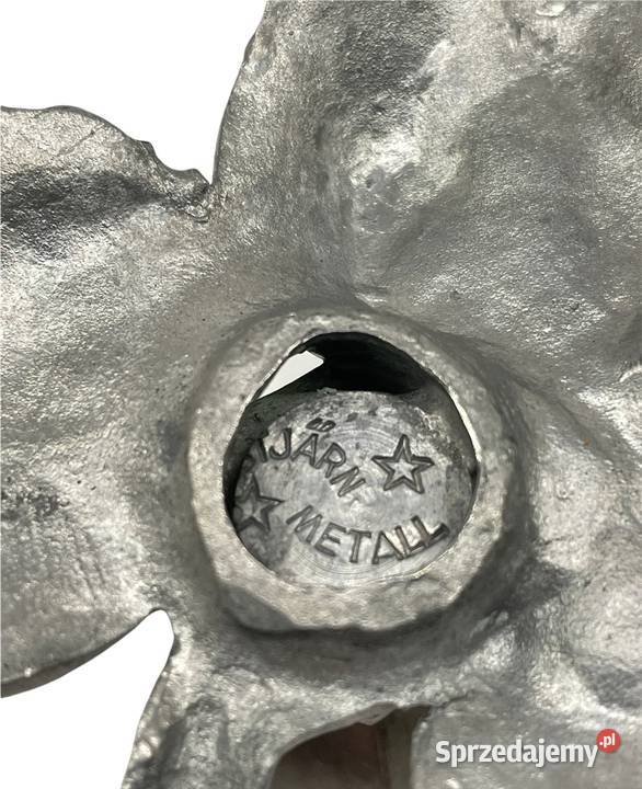 Szwedzki świecznik Stjrn Metall lata 50te małopolskie Kraków