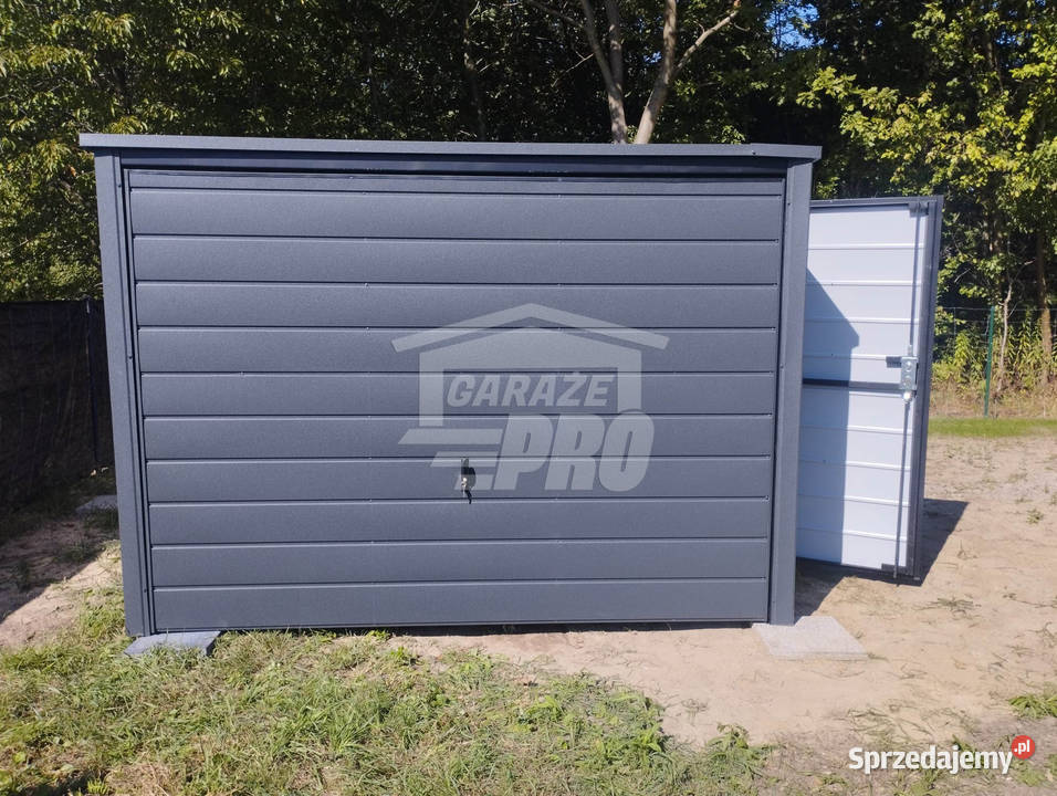 Garaz blaszany 3x5 Brama drzwi Antracyt Spad w Łódź