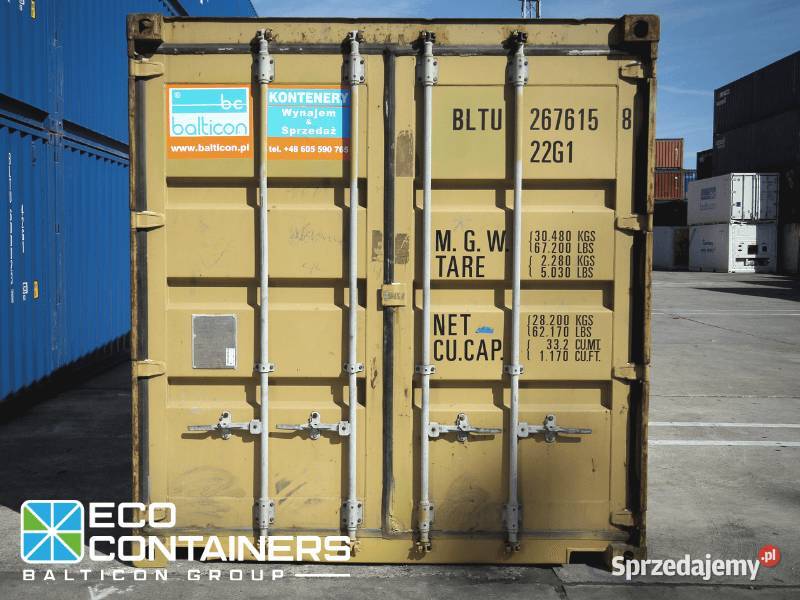 Kontener morski 20DC20DV używany magazyn 6m Bydgoszcz