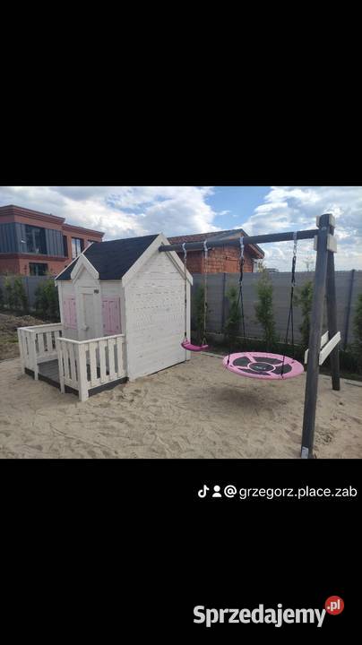 Plac zabaw huśtawka piaskownica ślizg Zabawki ogrodowe Poznań
