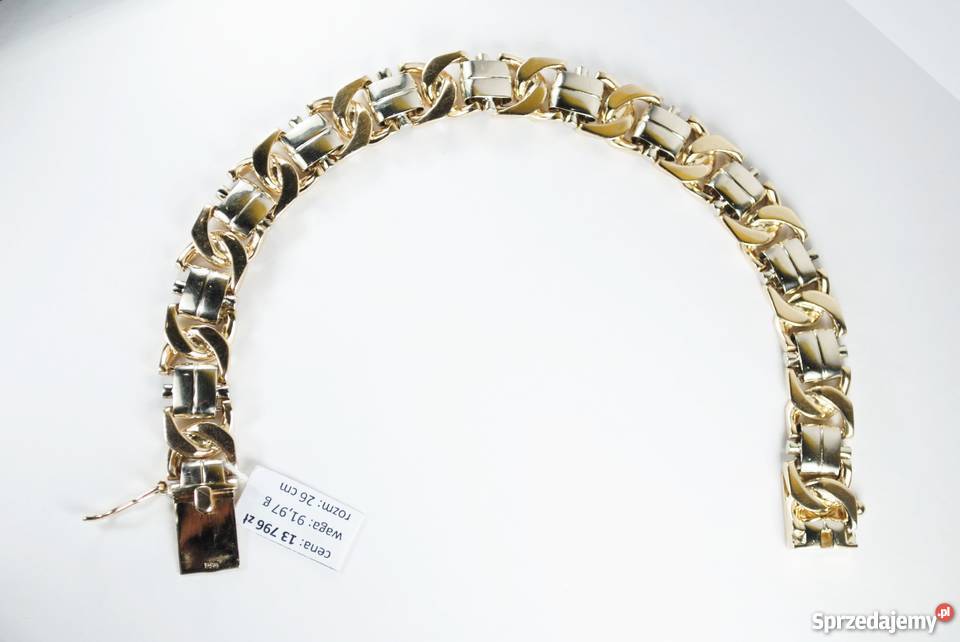Bransoletka Złota próba 585 waga 91g