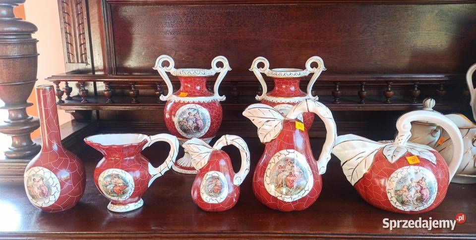 Wazon terakotowy antyczny dekor