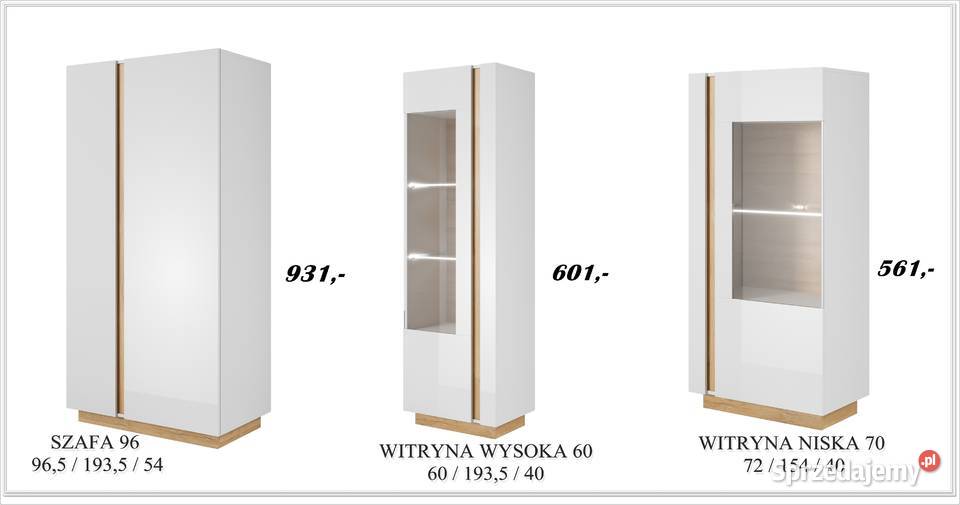 Witryna niska Arco biały połysk Częstochowa