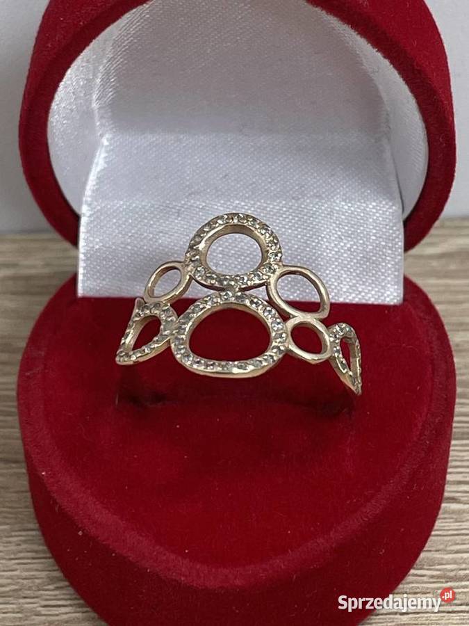 PIERŚCIONEK ZŁOTY R 17 585P W154 złote Gdańsk