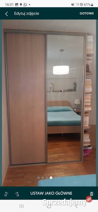 Meble sypialnią Komandor łóżko szafa i szafki lubelskie Świdnik