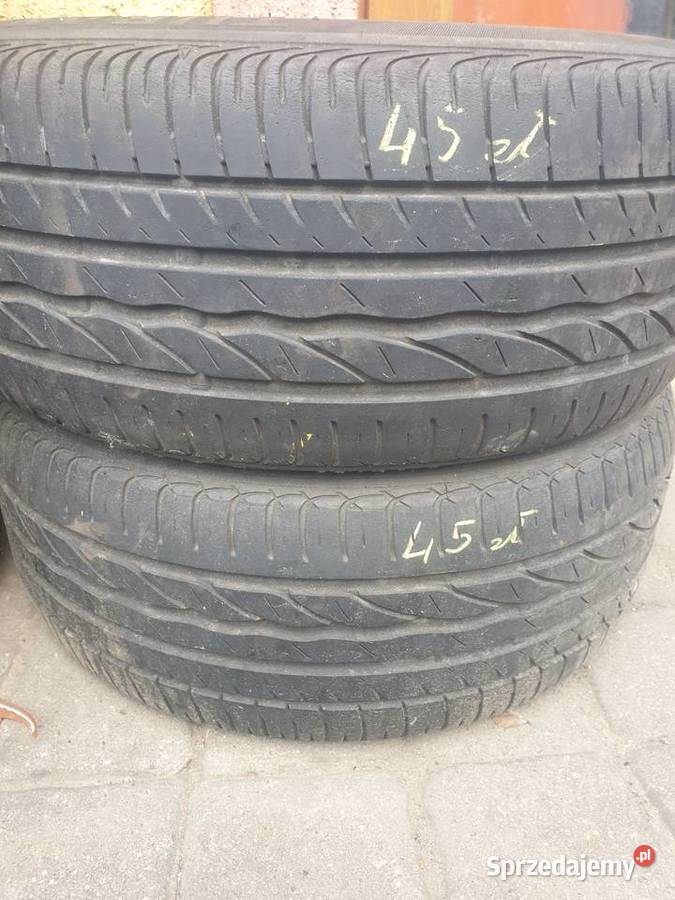 Dwie sztuki opon letnich 19550 R15 5 mm bieżnika warmińsko-mazurskie Dobre Miasto sprzedam