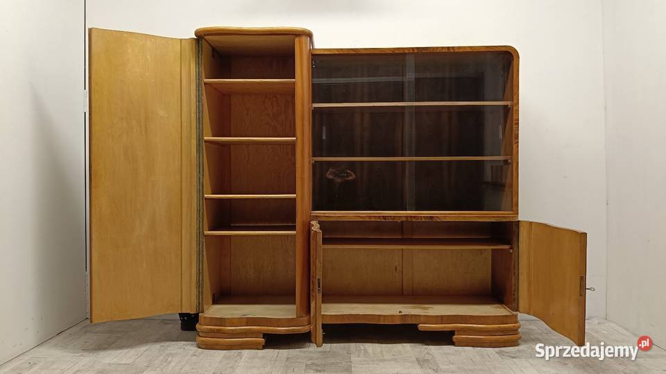 komoda z witryną i bieliźniarką design art deco Radomsko