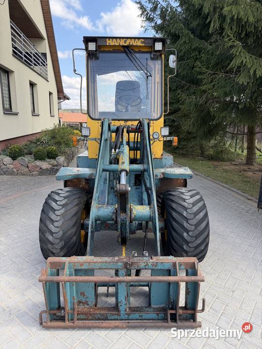 Ładowarka przegubowa Hanomag Silnik Perkins uszkodzony Janów