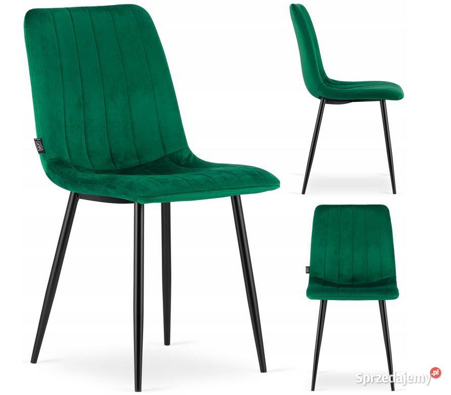 Krzesło tapicerowane welurowe NOWOCZESNE Wysyłka Choroszcz