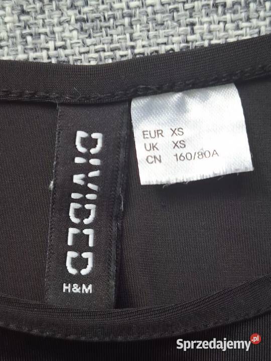 HM Crop top z długim rękawem r XS wiązanie na Darłowo