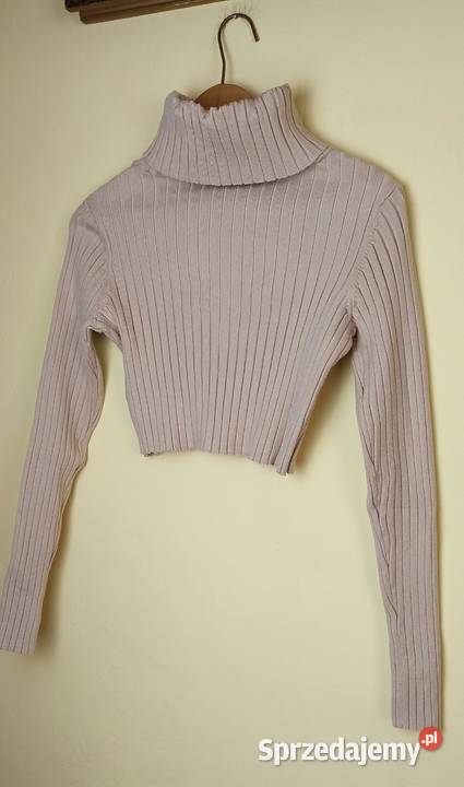 Sweterek krótki crop top z golfem Oh Polly Swetry i golfy Stalowa Wola