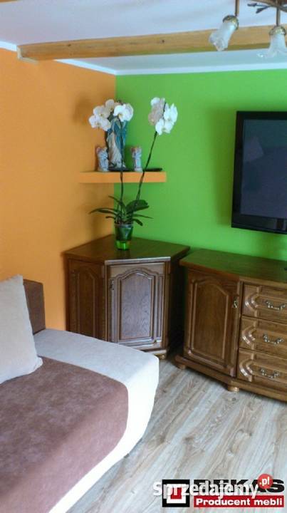 Komplet Mebli Dębowych Salon 2x Komoda Witryna 199cm Łowicz
