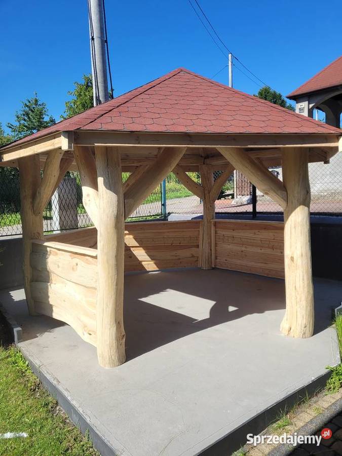 Altana z bali sześcio kątna Ślęzany