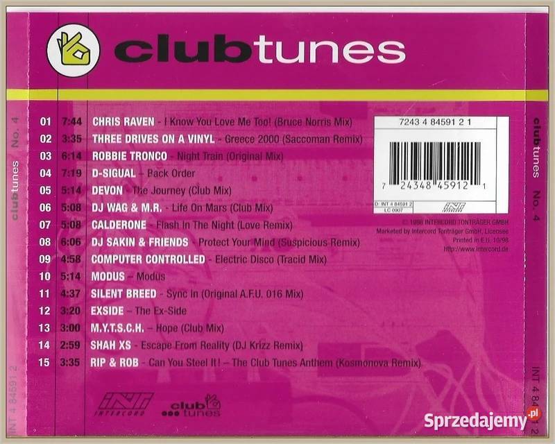 Ulli Brenner Club Tunes No 4 Album CD małopolskie Krynica-Zdrój