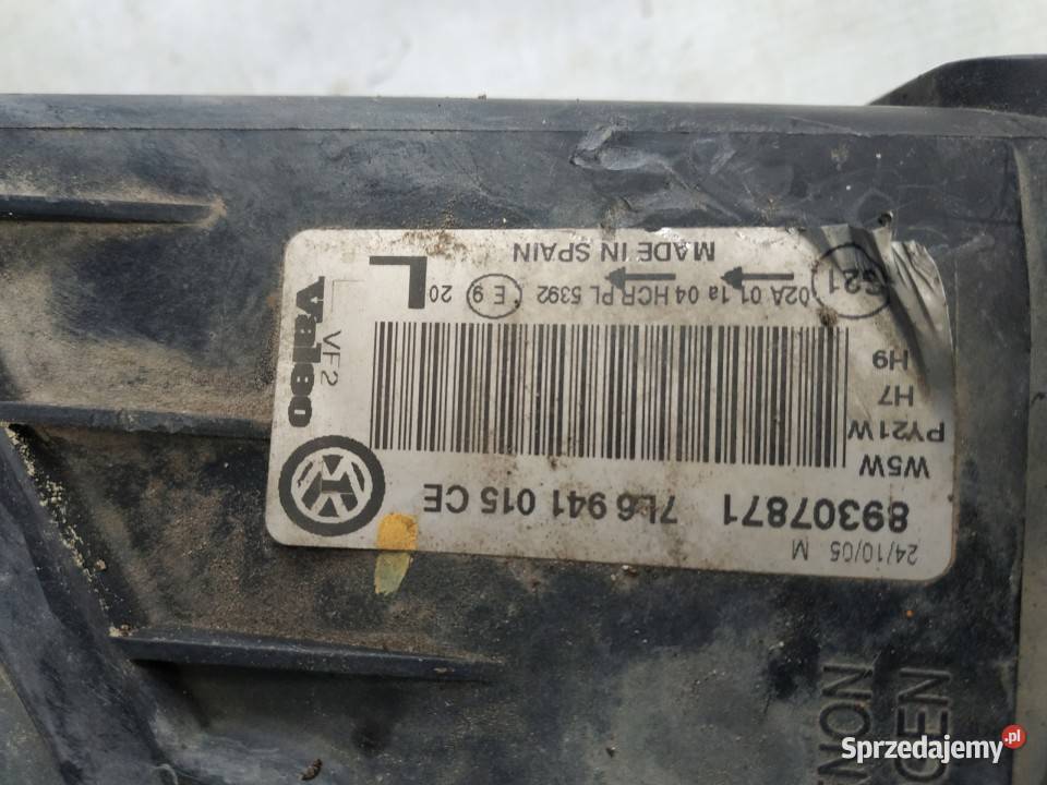 LAMPA LAMPY REFLEKTORY PRZÓD VW TOUAREG osobowe Bydgoszcz