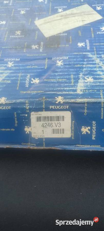 Tarcze hamulcowe Peugeot numer katalogowy 4246v3 osobowe Długołęka