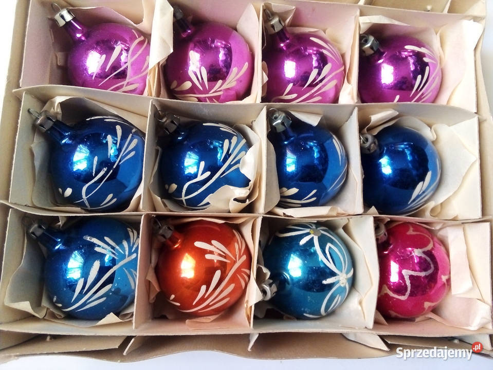 zestaw starych bombek vintage PRL śląskie Częstochowa sprzedam