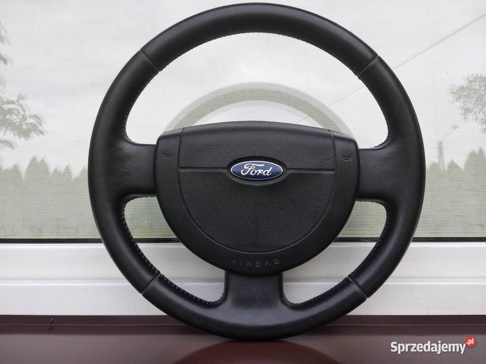 Ford Fiesta MK6 kierownica skórzana skóra Airbag osobowe Kierownice łódzkie Sieradz