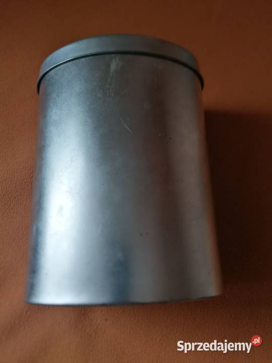 Puszka metalowa owalnaPudełko do przechowywania