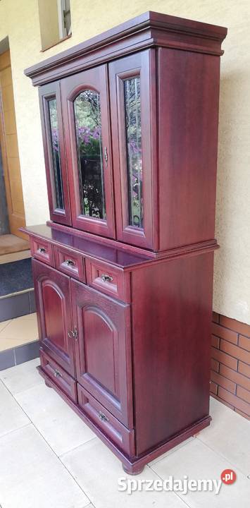 Witryna drewniana biblioteczka regał komoda