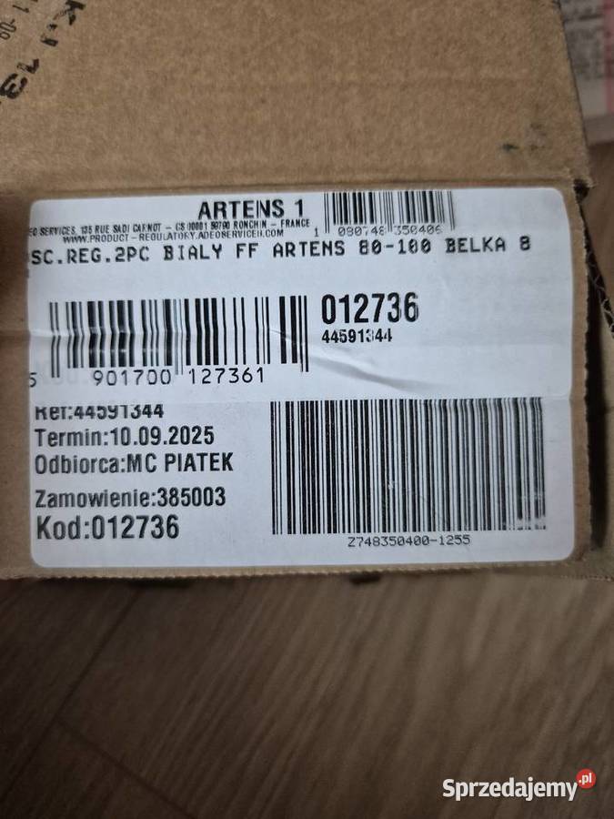 Ościeżnica regulowana górna biała 80 100 Artens Warszawa sprzedam