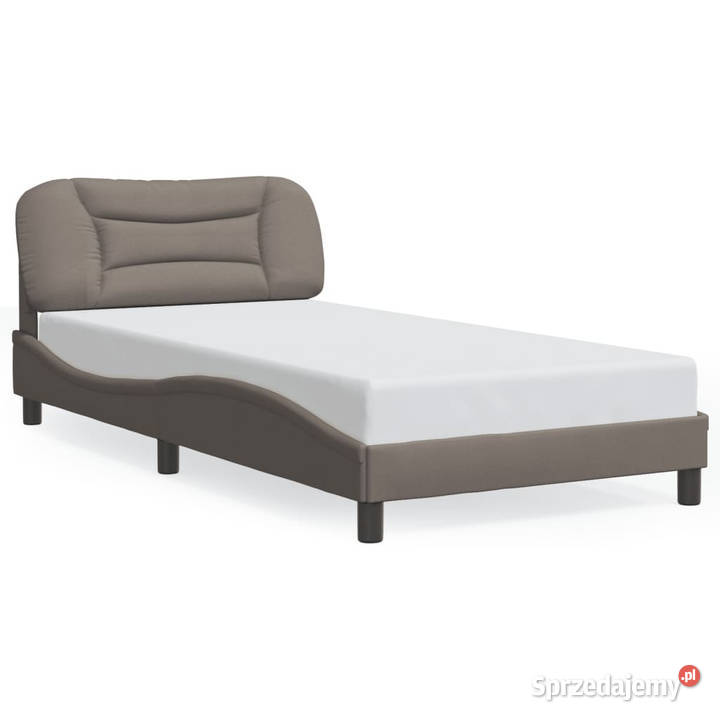 Rama łóżka z oświetleniem LED taupe tkanina 218cm Warszawa