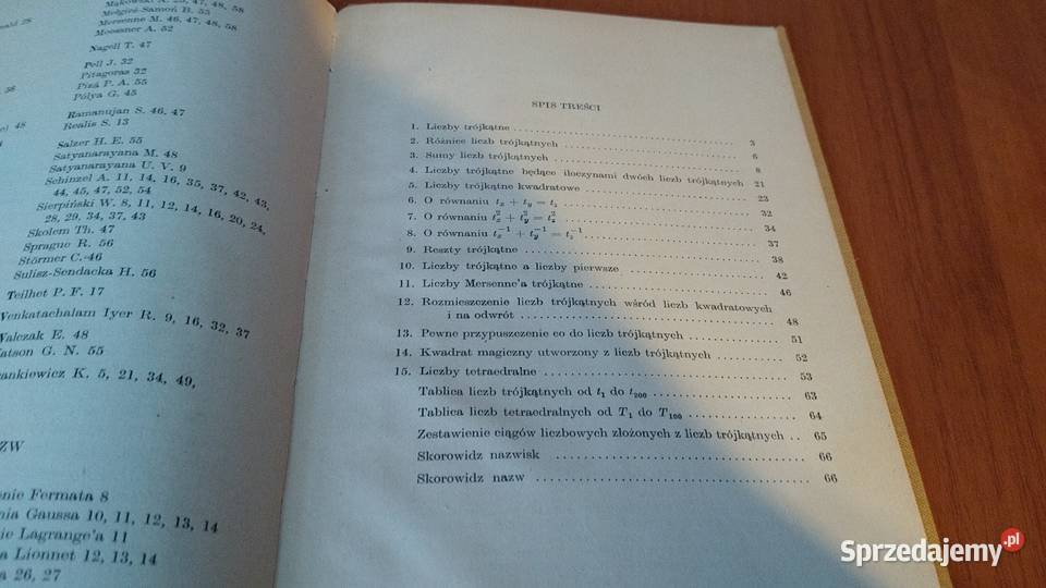 Liczby trójkątne Wacław Sierpiński Biblioteczka matematyka Podręczniki Gdańsk