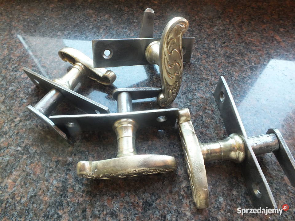 Stare klamki okienneokoło 1930 piękne 5 Bielawa sprzedam