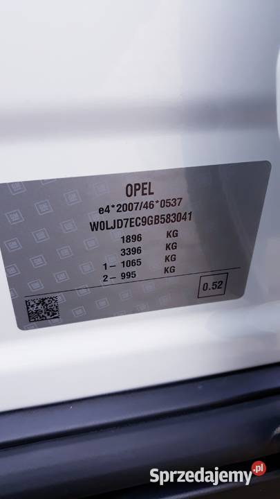 Opel Mokka 16 Automat kurtyny powietrzne Białystok
