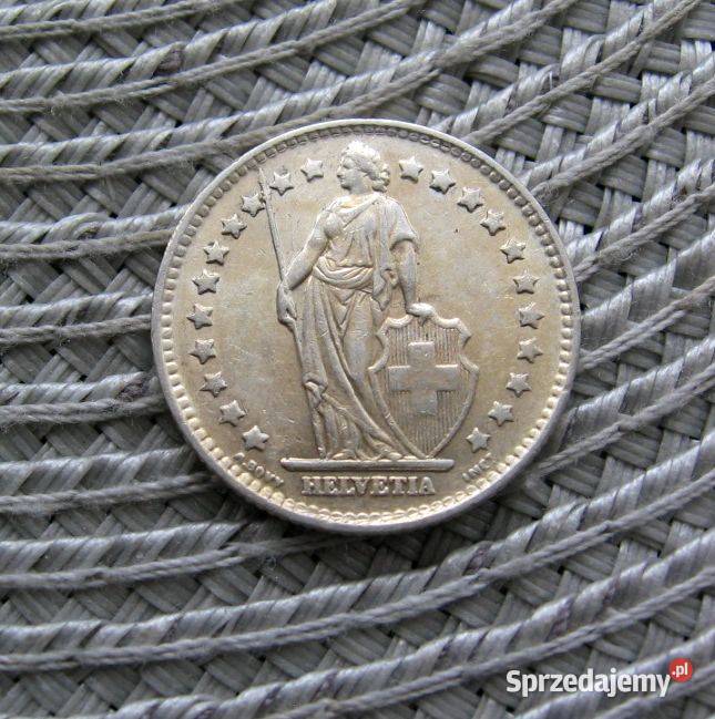 Szwajcaria 1 Frank 1959r SREBRO