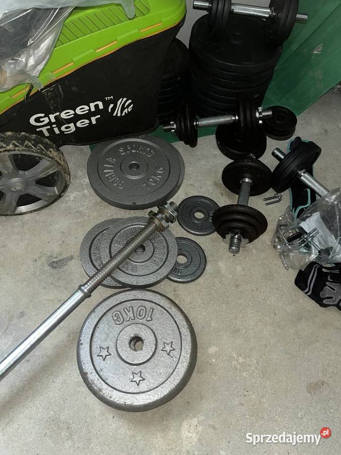 Ciężary żeliwne ze sztangą Jasło