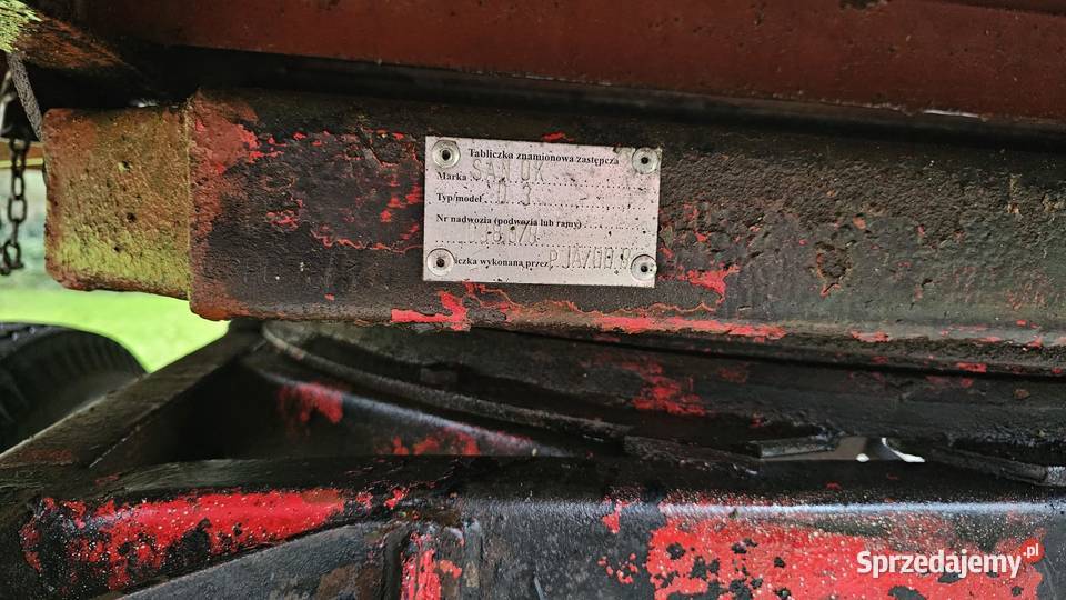 Przyczepa Sanok D 3 wywrotka wielkopolskie Jarocin